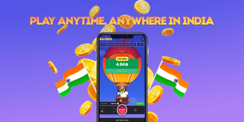 Playing BalloniX on Mobile in India